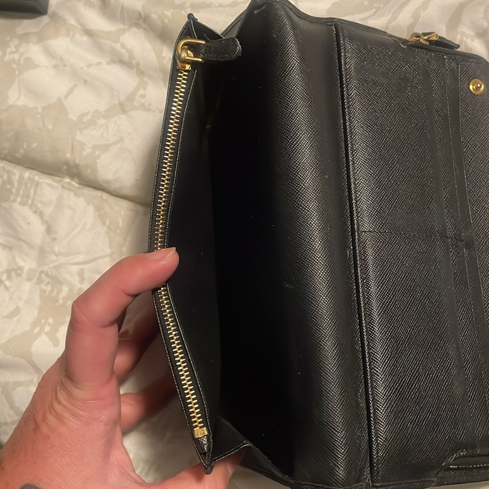 Prada Saffiano Leather Continental Wallet - Picture 9 of 16